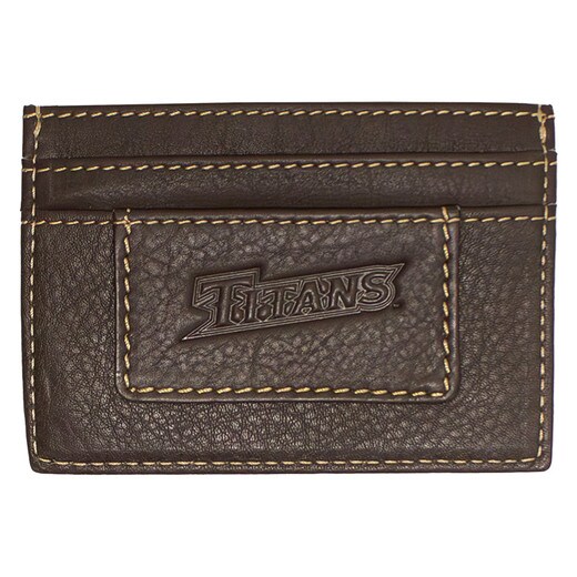 Jardine Nappa Brown Leather Card Holder - Brown